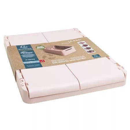 Tárolódoboz, A4+, összecsukható, EXACOMPTA "Skandi", nude