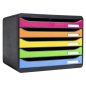   Irattároló, műanyag, 5 fiókos, EXACOMPTA "Big-Box Plus Horizon Iderama"