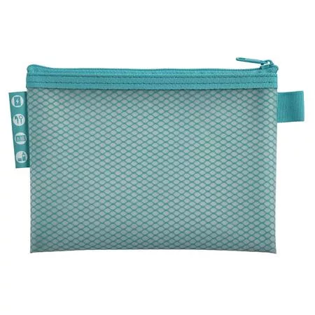 Rendszerező tasak, cipzáras, hálós, A6, EXACOMPTA "Chromaline Pastel", vegyes színek