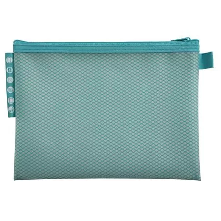 Rendszerező tasak, cipzáras, hálós, A5, EXACOMPTA "Chromaline Pastel", vegyes színek