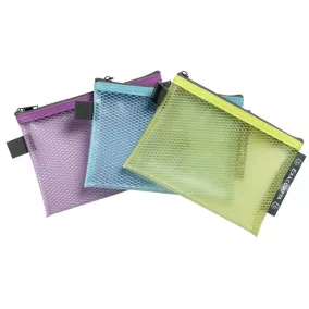   Rendszerező tasak, cipzáras, hálós, A6, EXACOMPTA "Pop'NCo", vegyes