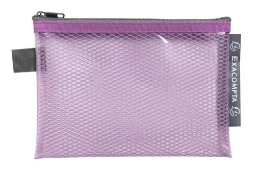 Rendszerező tasak, cipzáras, hálós, A6, EXACOMPTA "Pop'NCo", vegyes