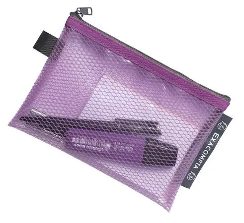 Rendszerező tasak, cipzáras, hálós, A6, EXACOMPTA "Pop'NCo", vegyes