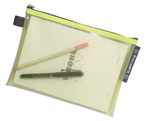 Rendszerező tasak, cipzáras, hálós, A5, EXACOMPTA "Pop'NCo", vegyes