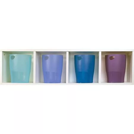 Papírkosár, 15 liter, PP, EXACOMPTA "Linicolor", jégkék