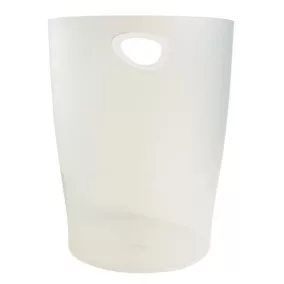   Papírkosár, 15 liter, PP, EXACOMPTA "Office", matt fehér