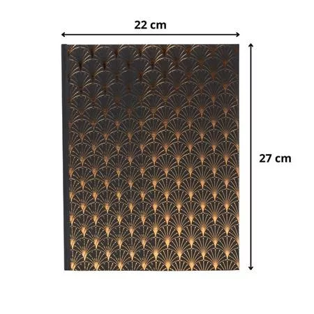 Vendégkönyv, 27x22 cm, 50 lap, EXACOMPTA "Neo Deco", fekete