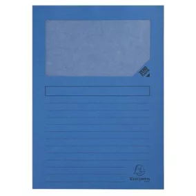   Mappa, ablakos, karton, EXACOMPTA "Forever®", fényes kék