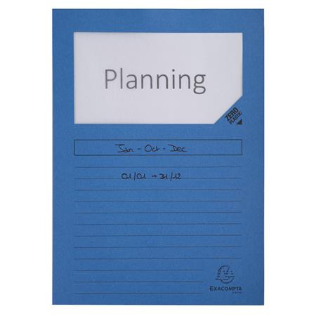 Mappa, ablakos, karton, EXACOMPTA "Forever®", fényes kék