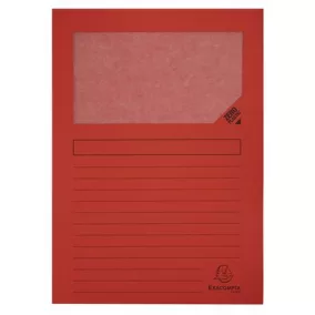   Mappa, ablakos, karton, EXACOMPTA "Forever®", piros
