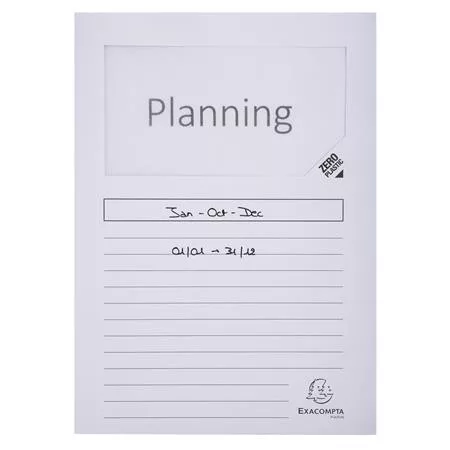 Mappa, ablakos, karton, EXACOMPTA "Forever®", fehér