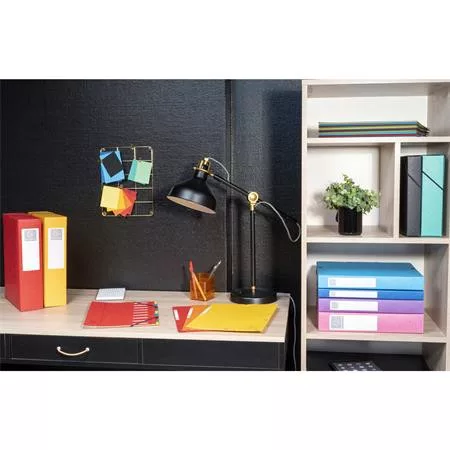 Gumis mappa, karton, A4, 40 mm, EXACOMPTA, fekete