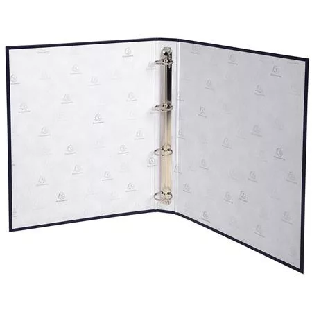 Gyűrűs könyv, 4 gyűrű, 40 mm, A4, karton, EXACOMPTA, fekete