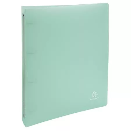 Gyűrűs könyv, 4 gyűrű, 40 mm, A4, PP, EXACOMPTA, vegyes pasztell színek