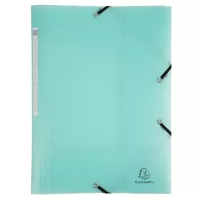   Gumis mappa, PP, A4, EXACOMPTA "Chromaline Pastel", zöld