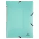 Gumis mappa, PP, A4, EXACOMPTA "Chromaline Pastel", zöld