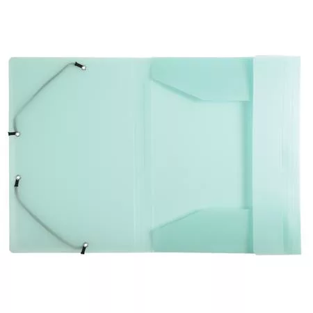 Gumis mappa, PP, A4, EXACOMPTA "Chromaline Pastel", zöld