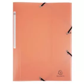   Gumis mappa, PP, A4, EXACOMPTA "Chromaline Pastel", korall