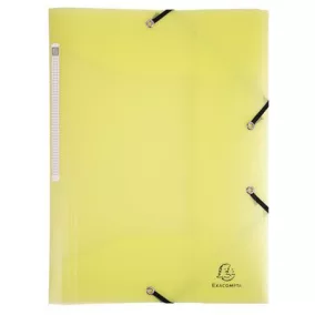   Gumis mappa, PP, A4, EXACOMPTA "Chromaline Pastel", sárga