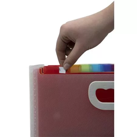 Harmonika irattartó, A4, PP, 24 rekeszes, EXACOMPTA