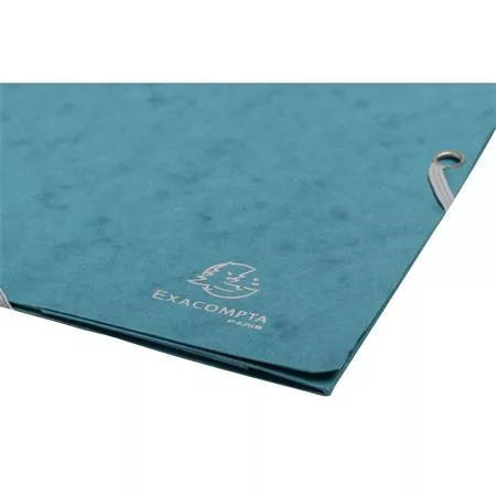 Gumis mappa, prespán, A4, EXACOMPTA "Skandi", óceánkék