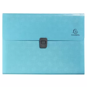   Harmonikamappa, A4, PP, 13 rekeszes, EXACOMPTA "Pop'NCo", ciánkék