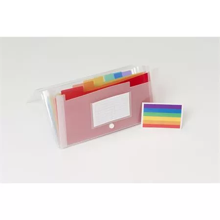 Harmonikamappa, 260x140 mm, PP, 7 rekeszes, EXACOMPTA