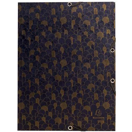 Gumis mappa, karton, A4, 15 mm, EXACOMPTA "Néo Déco", vegyes színek