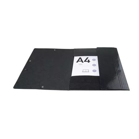 Gumis mappa, karton, A4, EXACOMPTA "Iderama", fekete