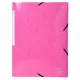 Gumis mappa, karton, A4, EXACOMPTA "Iderama", pink