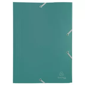 Gumis mappa, PP, A4, EXACOMPTA "Opak", zöld