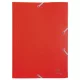 Gumis mappa, PP, A4, EXACOMPTA "Opak", piros