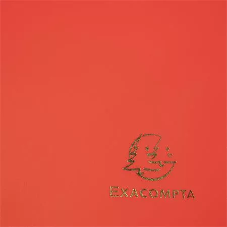 Gumis mappa, PP, A4, EXACOMPTA "Opak", piros