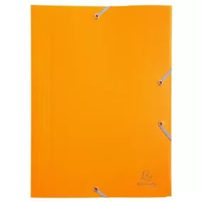 Gumis mappa, PP, A4, EXACOMPTA "Opak", sárga