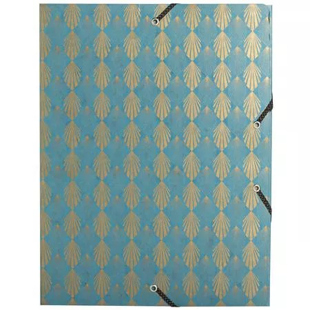 Gumis mappa, karton, A4, 40 mm, EXACOMPTA "Néo Déco", vegyes színek