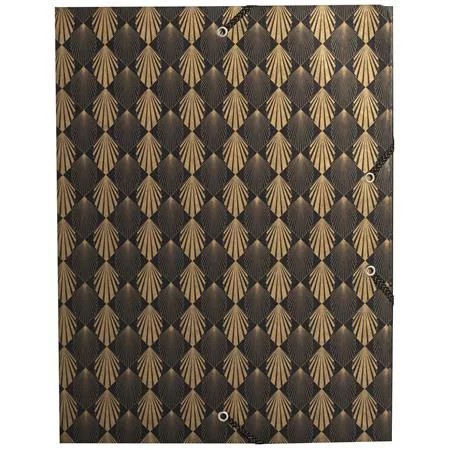 Gumis mappa, karton, A4, 40 mm, EXACOMPTA "Néo Déco", vegyes színek