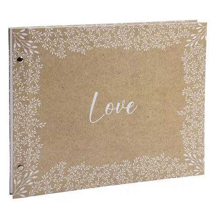 Fotóalbum, csavarozott gerincű, 37x29 cm, 20 lap, EXACOMPTA "Kraft"