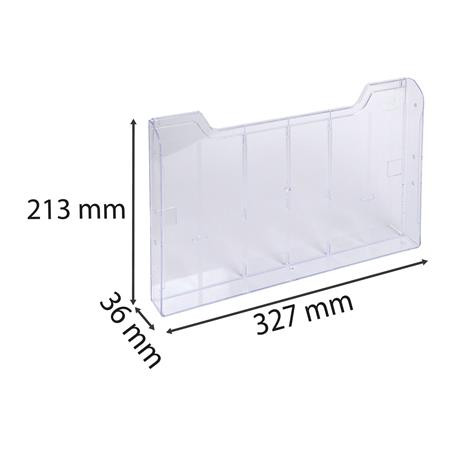 Katalógustartó elem, A4, fekvő, EXACOMPTA "Office", áttetsző, dupla