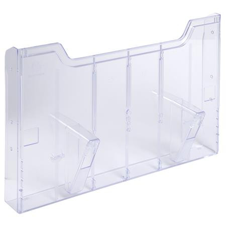 Katalógustartó fali elem, A4, fekvő, EXACOMPTA "Office", áttetsző