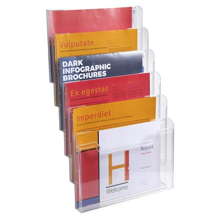 Katalógustartó fali elem, A4, fekvő, EXACOMPTA "Office", áttetsző