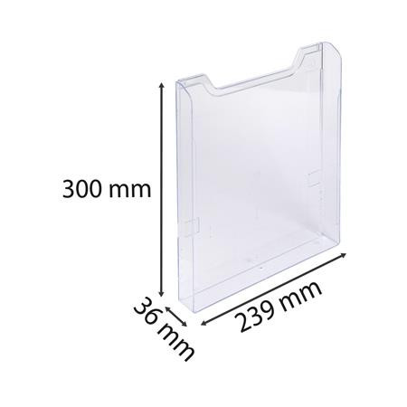 Katalógustartó elem, A4, álló, EXACOMPTA "Office", áttetsző, dupla