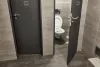 Információs tábla, öntapadó, 7,5x7,5 cm, alumíniumhatású, EXACOMPTA, "WC"