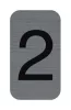 Információs tábla, öntapadó, 2,5x4,4 cm, alumíniumhatású, EXACOMPTA, 2-es