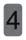 Információs tábla, öntapadó, 2,5x4,4 cm, alumíniumhatású, EXACOMPTA, 4-es