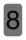 Információs tábla, öntapadó, 2,5x4,4 cm, alumíniumhatású, EXACOMPTA, 8-as