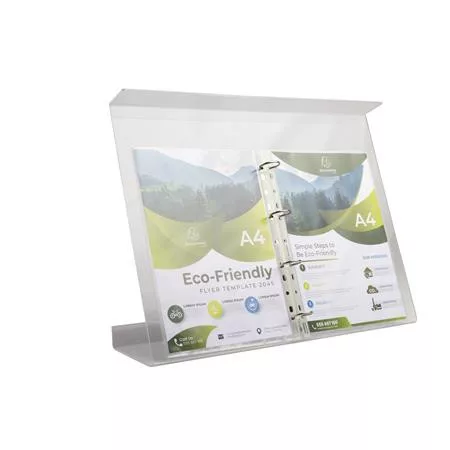 Dokumentumtartó állvány, gyűrűs, EXACOMPTA "Office", áttetsző