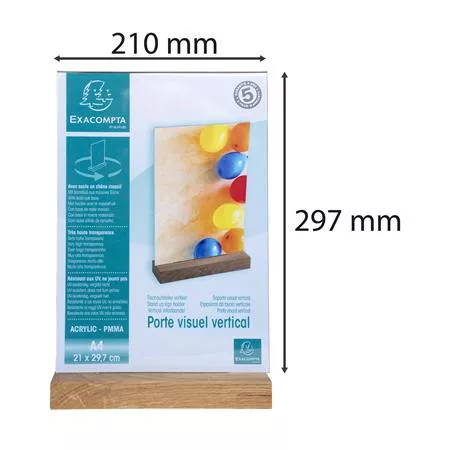 Laptartó, álló, A4, EXACOMPTA, áttetsző