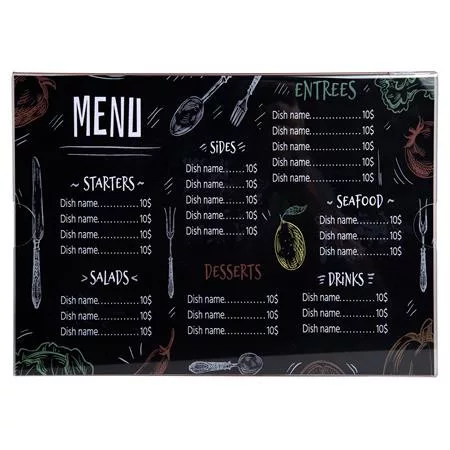 Információs tábla, fali, A4, EXACOMPTA, fekvő