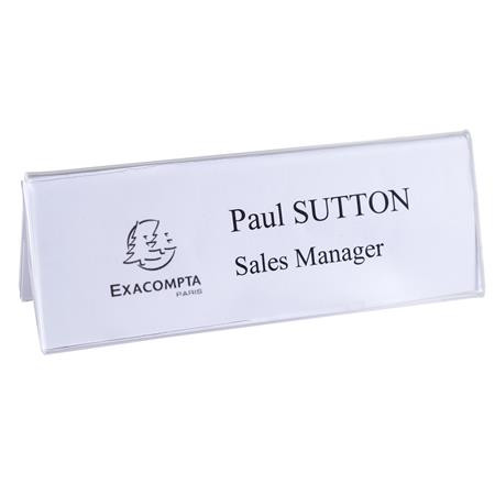 Névtábla tartó, asztali, A5, EXACOMPTA