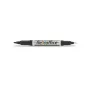   Alkoholos marker, 0,4/1,0 mm, kúpos, kétvégű, FLEXOFFICE "PM01", fekete